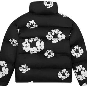 Denim tears black puffed jacket